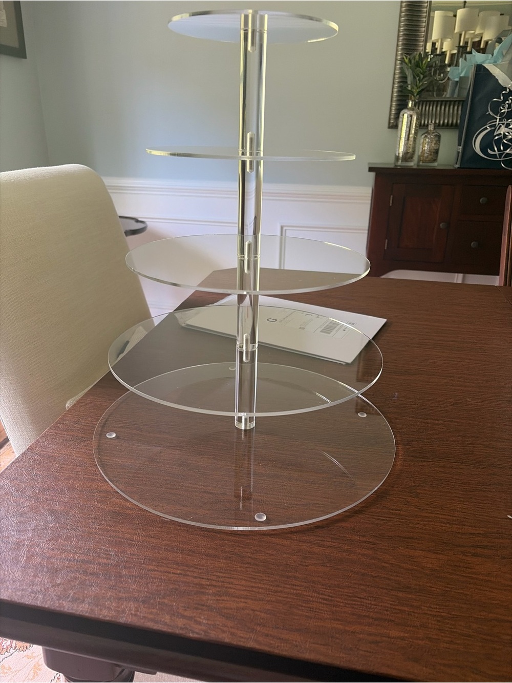Clear 4-Tier Acrylic Display Stand
